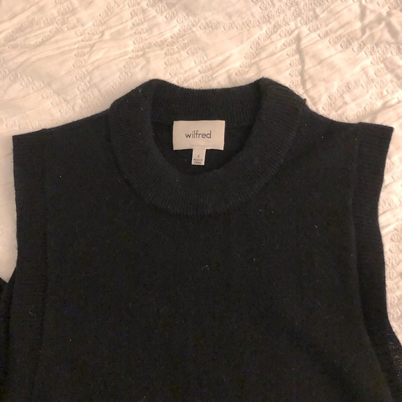 Wilfred Black Rubel Sleeveless Long Sweater - Picture 4 of 14